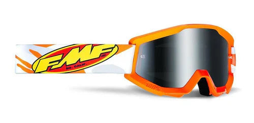 FMF POWERCORE Goggle Assault Grey - Mirror Silver Lens