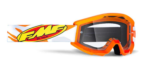 FMF POWERCORE Goggle Assault Grey - Mirror Silver Lens